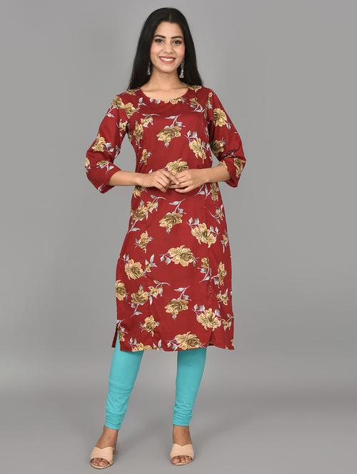 red rayon maternity wear - 17556520 - Very Small Image - 1