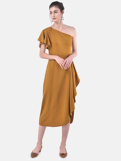 ruffle detail single shoulder dress - 17557224 - Very Small Image - 1