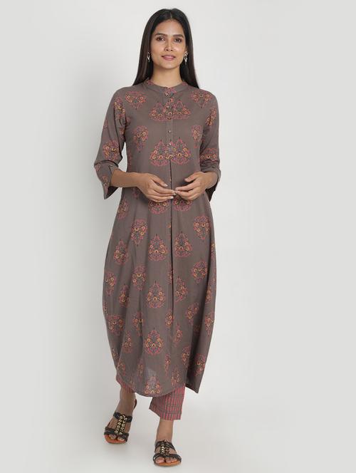 floral kurta pant set - 17557491 - Very Small Image - 1
