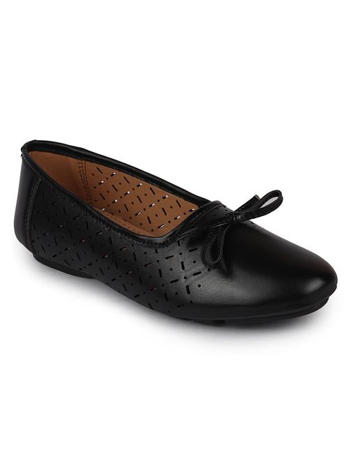black pu slip on ballerina - 17557624 - Very Small Image - 1
