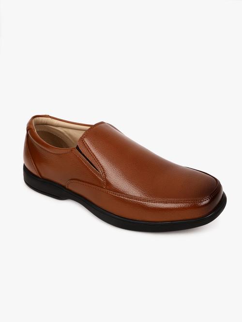 tan synthetic slip on shoes - 17558224 - Very Small Image - 1