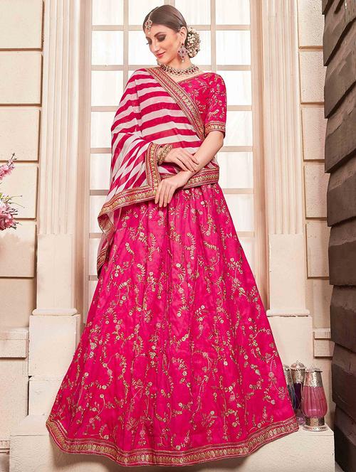 embroidered flared lehenga - 17558578 - Very Small Image - 1