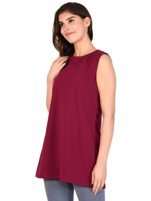 round neck solid top - 17558896 - Very Small Image - 1