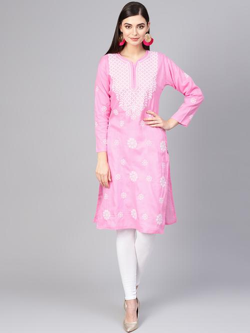 floral straight kurta - 17559156 - Very Small Image - 1