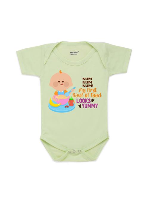 round neck printed onesies - 17559281 - Very Small Image - 1