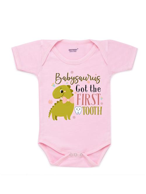 round neck printed onesies - 17559286 - Very Small Image - 1