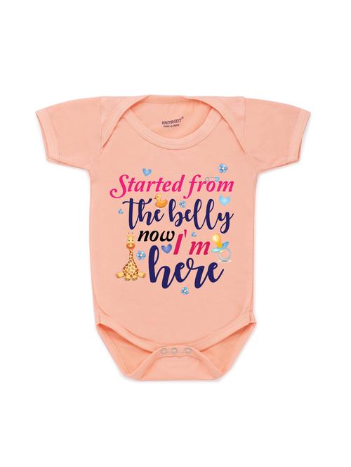 round neck printed onesies - 17559325 - Very Small Image - 1