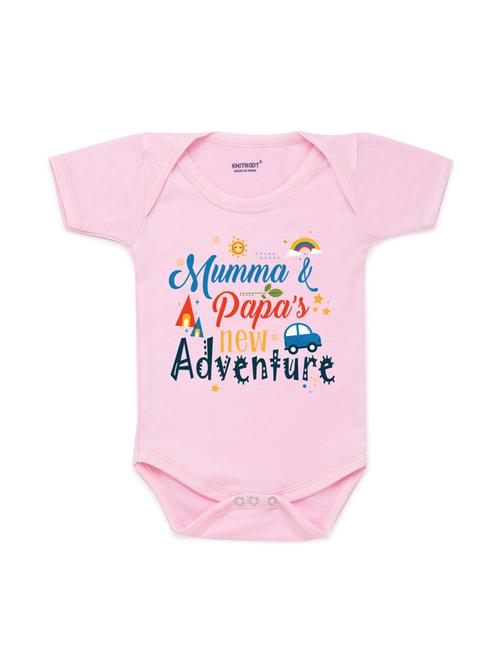 round neck printed onesies - 17559334 - Very Small Image - 1