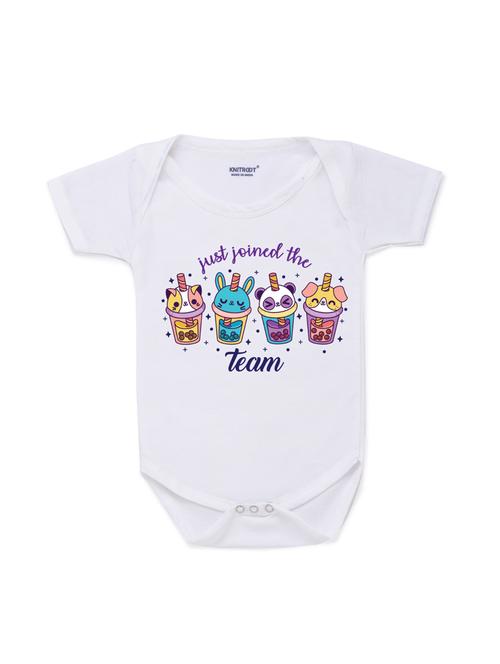 round neck printed onesies - 17559338 - Very Small Image - 1