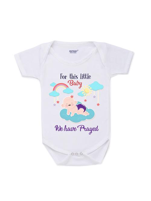 round neck printed onesies - 17559339 - Very Small Image - 1