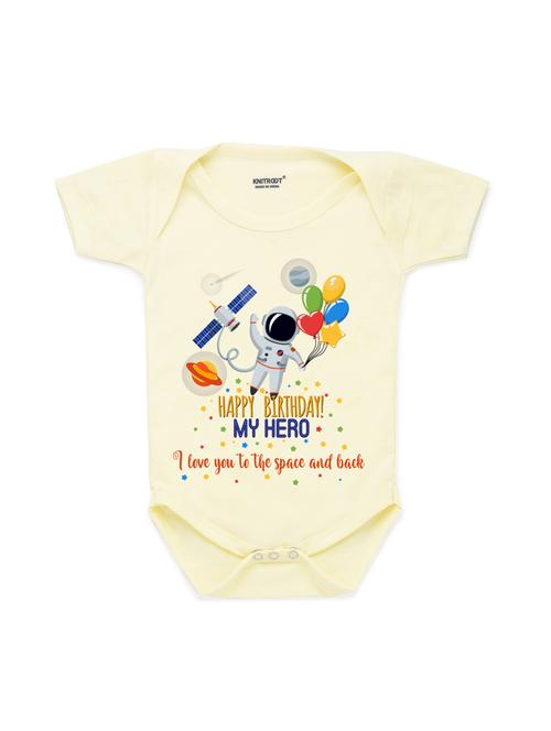 round neck printed onesies - 17559367 - Very Small Image - 1