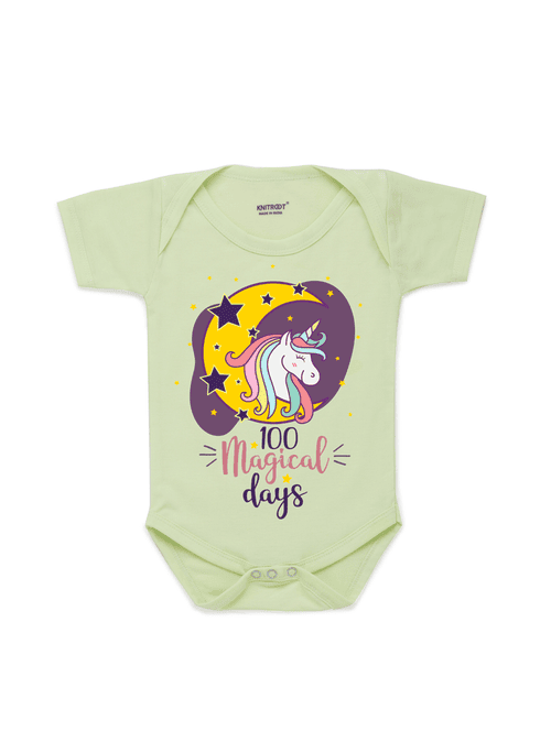 round neck printed onesies - 17559390 - Very Small Image - 1