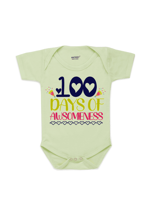 round neck printed onesies - 17559391 - Very Small Image - 1
