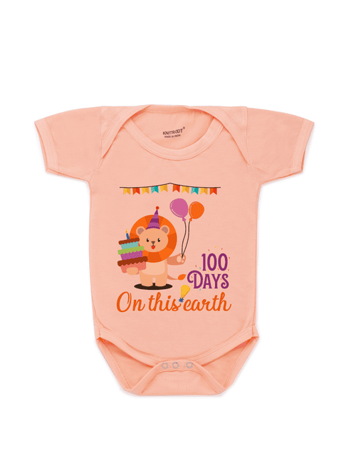 round neck printed onesies - 17559394 - Very Small Image - 1
