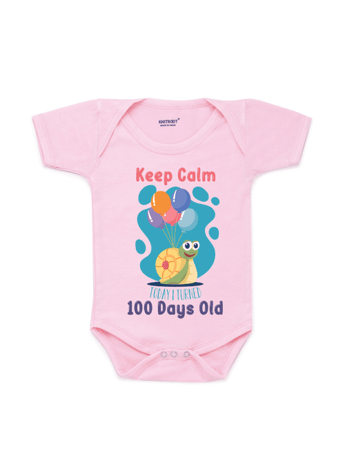 round neck printed onesies - 17559396 - Very Small Image - 1