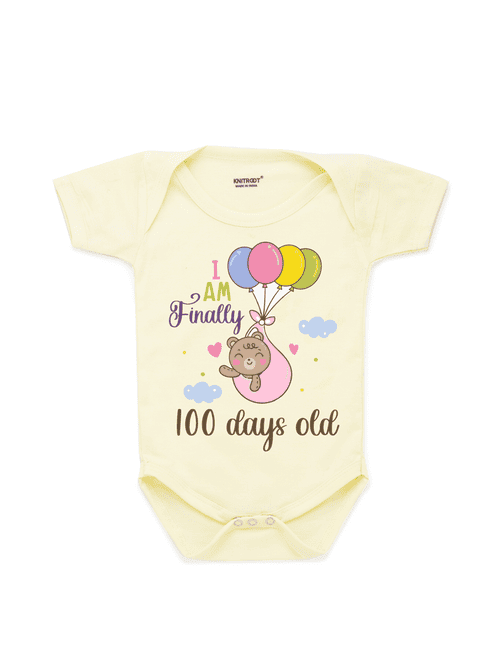 round neck printed onesies - 17559405 - Very Small Image - 1
