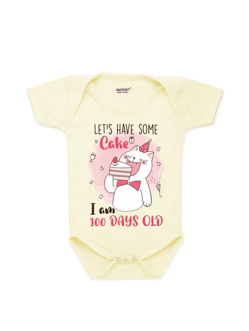 round neck printed onesies - 17559406 - Very Small Image - 1