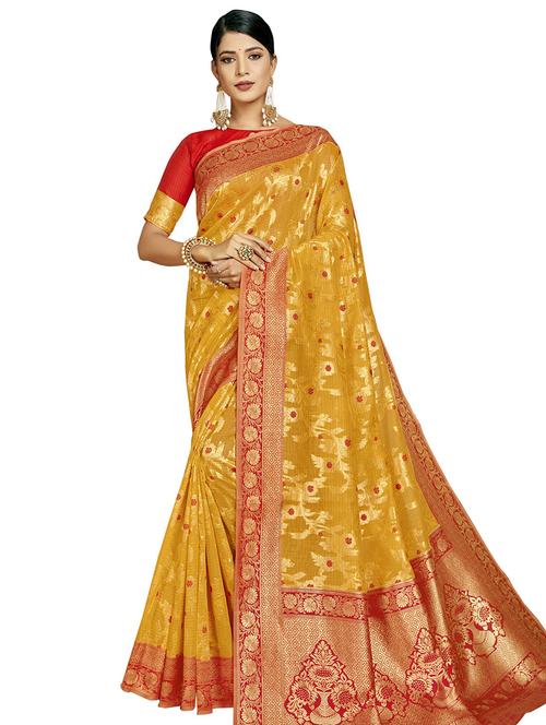 jacquard work woven saree - 17559508 - Very Small Image - 1