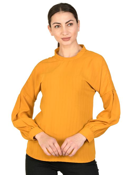 mock neck solid top - 17559786 - Very Small Image - 1