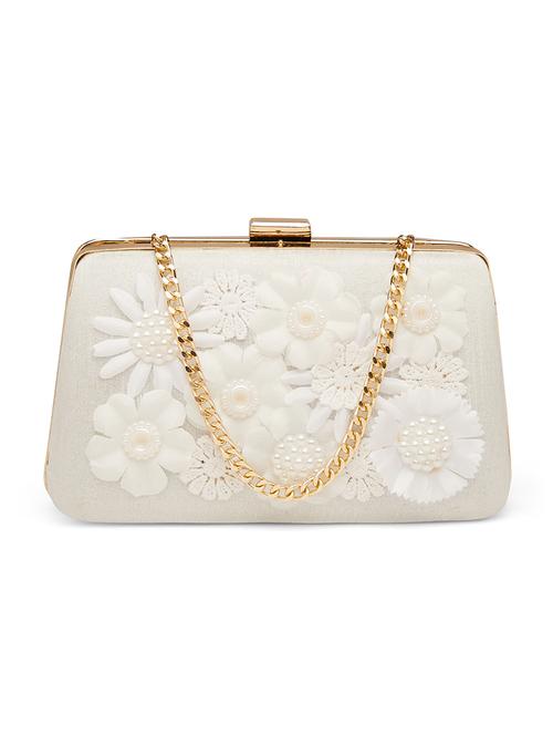 white silk box clutch - 17559907 - Very Small Image - 1