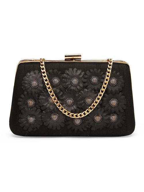 black silk box clutch - 17559908 - Very Small Image - 1