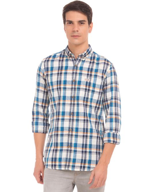 white checkered casual shirt - 17560628 - Very Small Image - 1