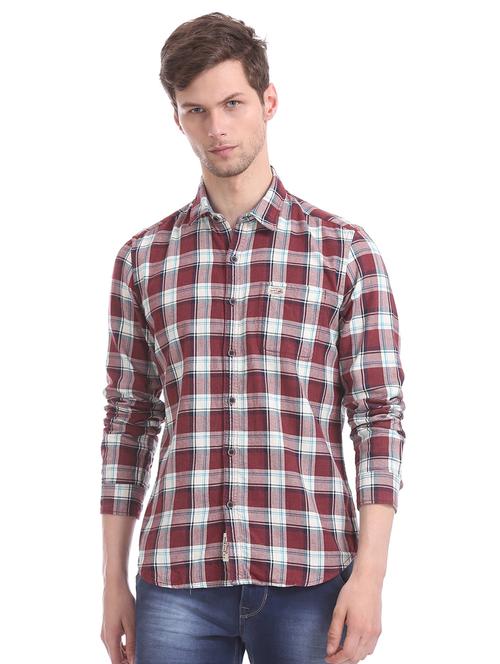 red checkered casual shirt - 17560814 - Very Small Image - 1