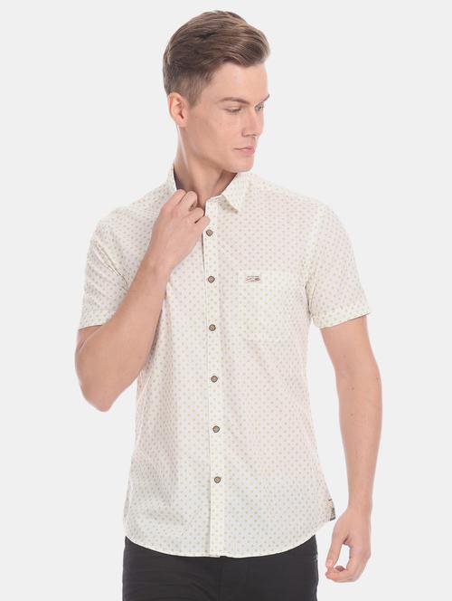 off white printed casual shirt - 17560885 - Very Small Image - 1