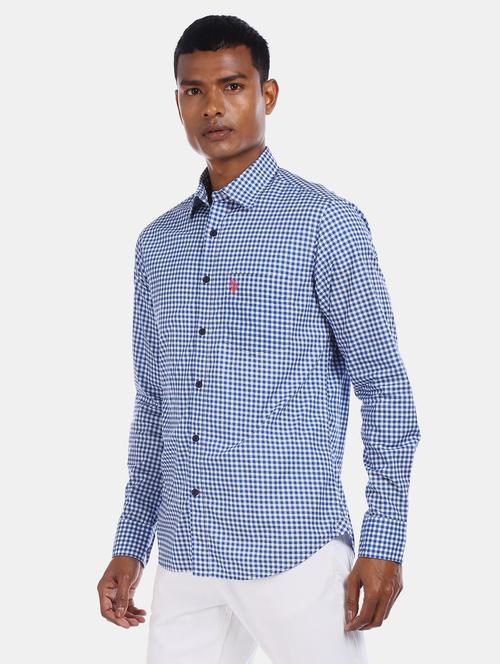 mens checks casual shirt - 17562227 - Very Small Image - 1