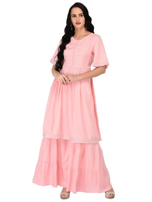 solid a-line kurta - 17562757 - Very Small Image - 1