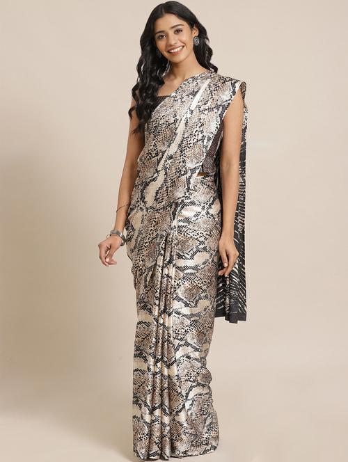 animal printed saree - 17562915 - Very Small Image - 1