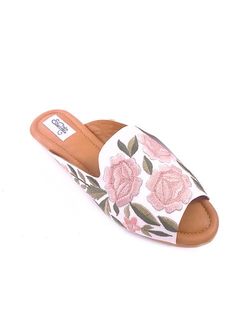 multi colored faux leather slip on sandals - 17563042 - Very Small Image - 1