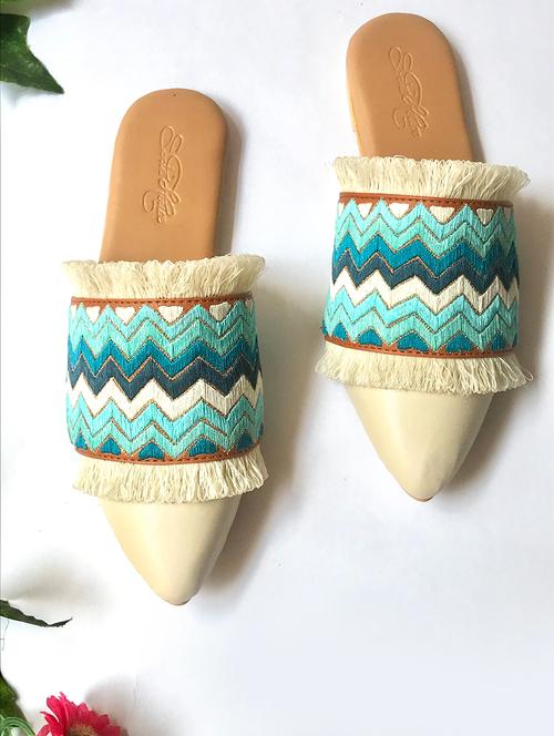 multi colored slip on mules - 17563045 - Very Small Image - 1