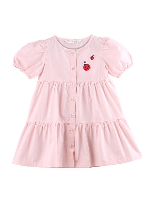 pink embroidered frock - 17563082 - Very Small Image - 1