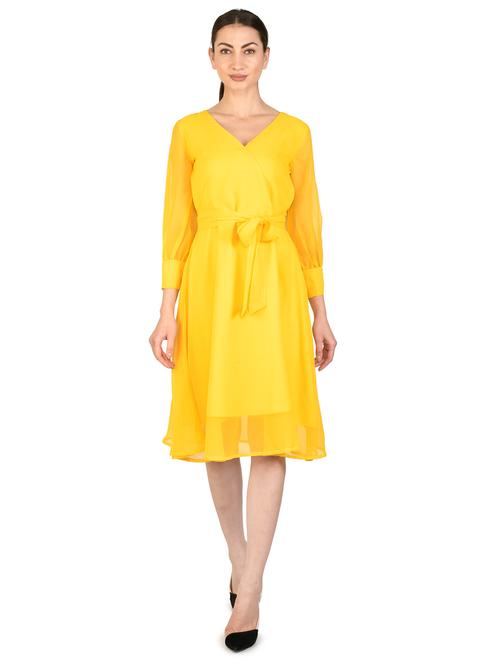 tie front flared dress - 17563243 - Very Small Image - 1