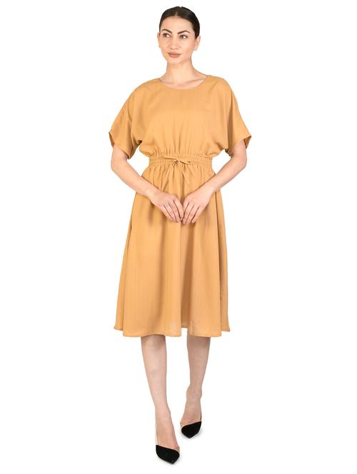drawstring waist a-line dress - 17563535 - Very Small Image - 1