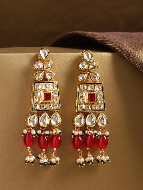 multi colored copper drop earring - 17565134 - Very Small Image - 1