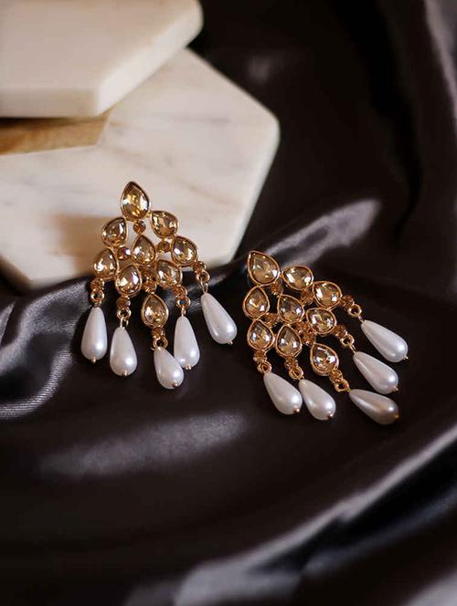 gold metal other earrings - 17565306 - Very Small Image - 1