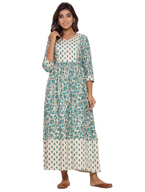floral kurta pant set - 17566011 - Very Small Image - 1