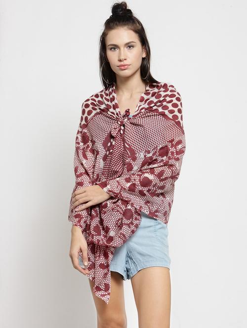 red wool stole - 17566162 - Very Small Image - 1