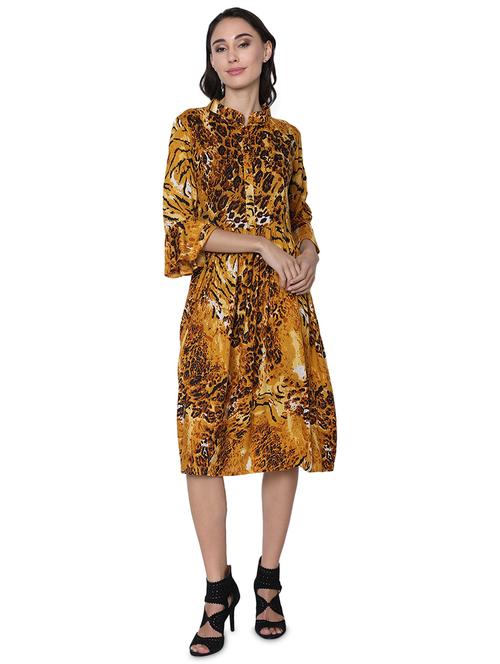 animal print a-line dress - 17566278 - Very Small Image - 1
