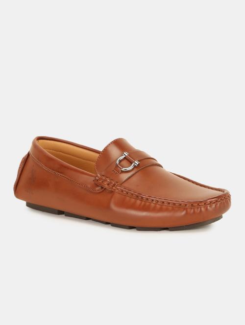tan pu slip on loafers - 17566691 - Very Small Image - 1