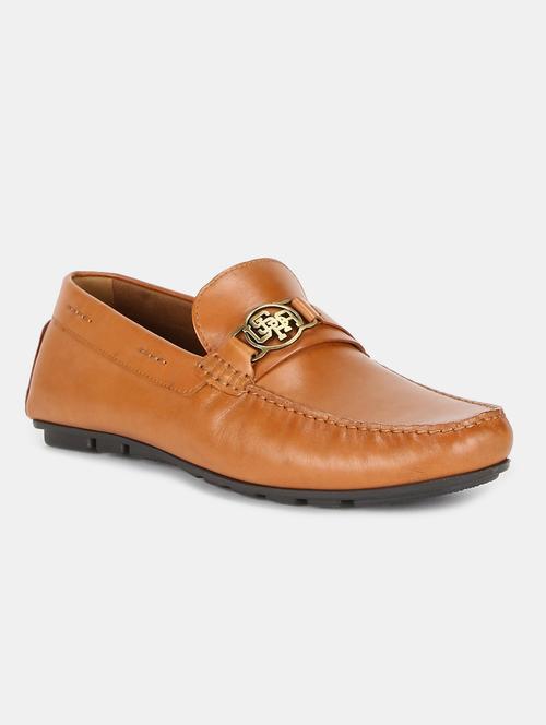 tan leather slip on loafers - 17566704 - Very Small Image - 1