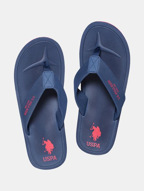 navy pu slip on flip flops - 17566832 - Very Small Image - 1