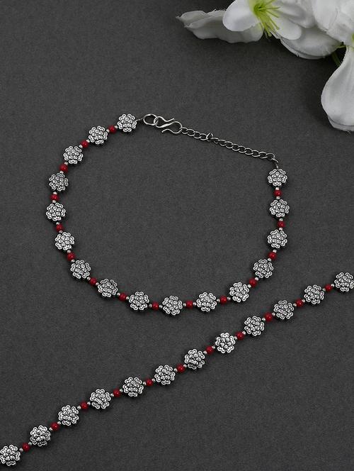 silver brass payal - 17567092 - Very Small Image - 1