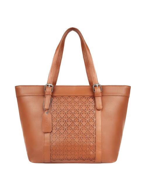 nude leatherette (pu) handbag - 17567247 - Very Small Image - 1