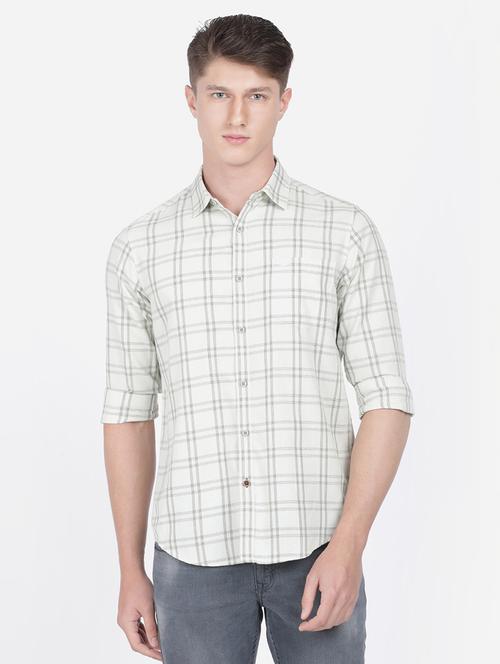 white checkered casual shirt - 17568070 - Very Small Image - 1