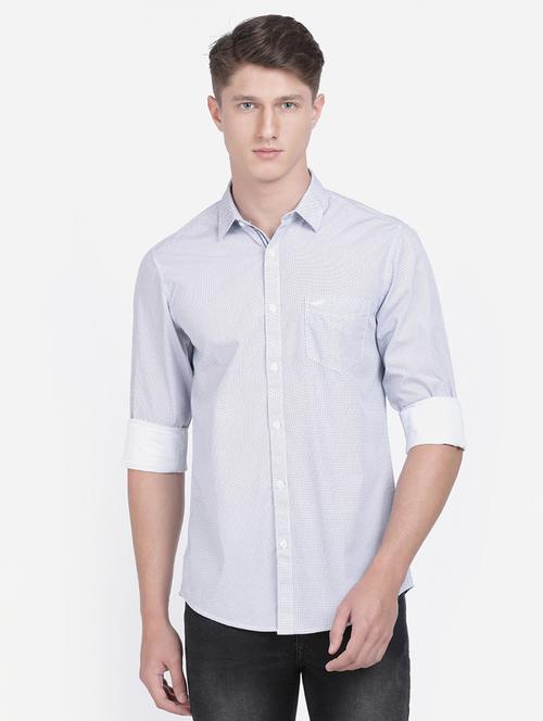 white printed casual shirt - 17568087 - Very Small Image - 1