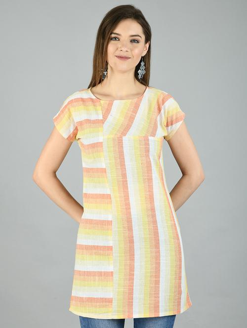 yellow cotton regular top - 17568276 - Very Small Image - 1