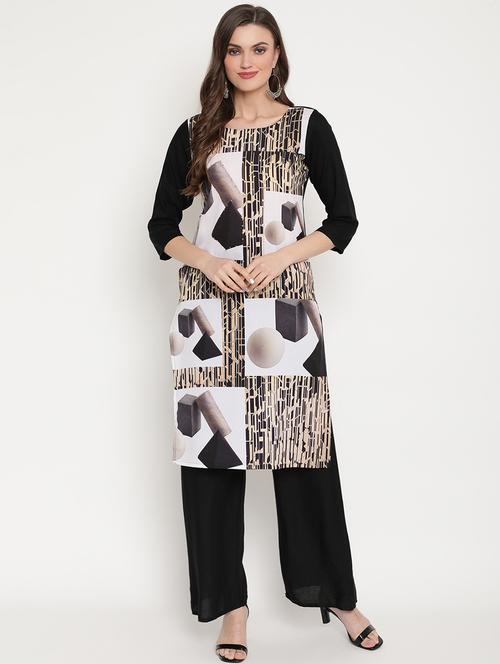 digital print straight kurta - 17568508 - Very Small Image - 1